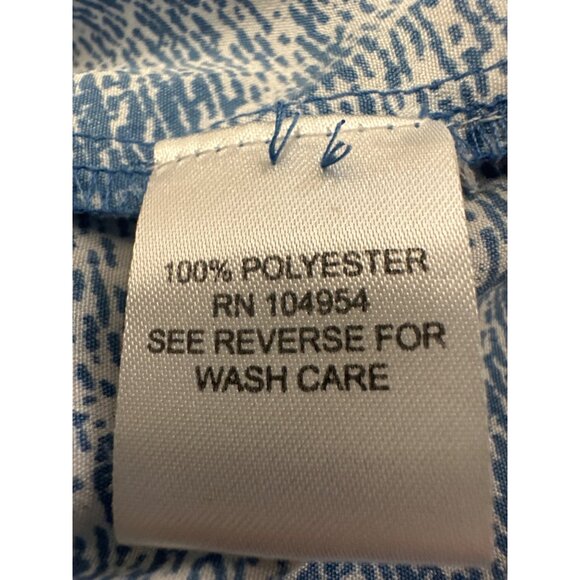 Antilia Femme All Polyester Lightweight Aztec Southwest Short Sleeves Blouse Siz - Picture 7 of 9